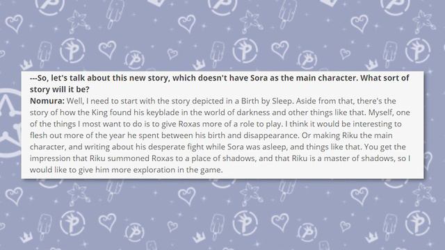 Kingdom Hearts 2 Final Mix Ultimania Main Nomura Interview - News смотреть онлайн