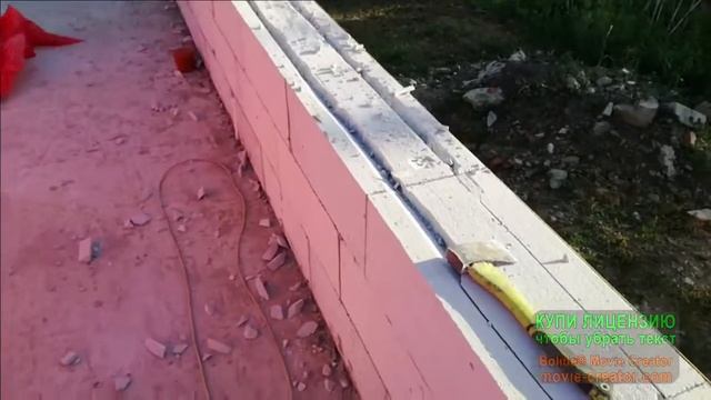 Строительство дома из газоблока, станица  Новокорсунская. Часть 3, г Крснодар