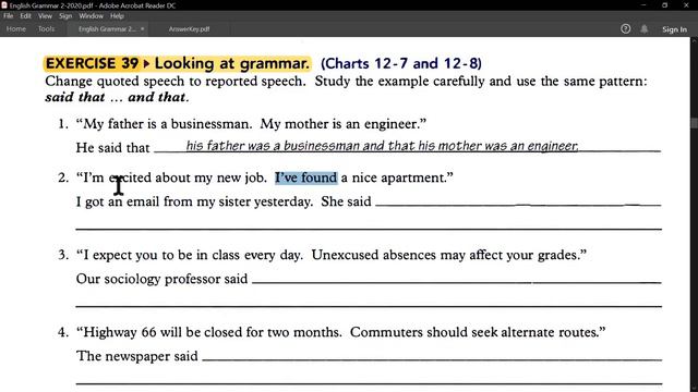 lecture 13 p.1 - reported speech with modals & subjunctive verbs смотреть онлайн