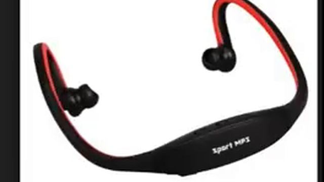 abcGOODefg® USB Sport Wireless Handsfree Headset Headphone Earphone MP3 Player Black Red смотреть онлайн