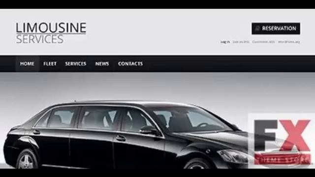 Preview Black and White Limousine Services WordPress Theme смотреть онлайн
