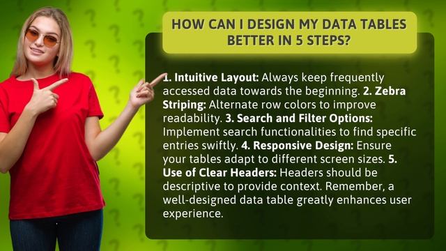How Can I Design My Data Tables Better in 5 Steps? смотреть онлайн