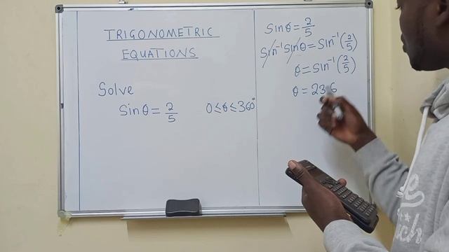 Solve sin=2/5 Trigonometric equation смотреть онлайн