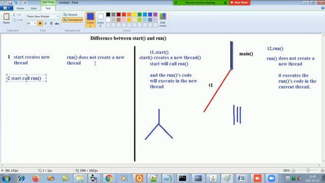 Advanced Java - Chapter Multi Threading(Episode 6 - difference between start() and run() ) смотреть онлайн