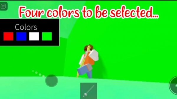 ROBLOX COLOR BLOCK GREEN SCREEN using FLUXUS EXECUTOR played at Fencing game - script on comments