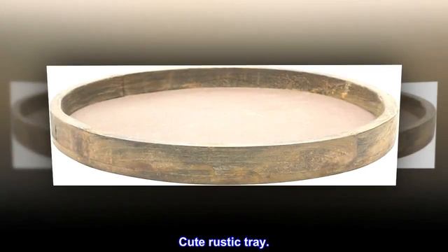 Stonebriar Rustic Natural Wood and Metal Candle Holder Tray, Home Decor Accessories смотреть онлайн