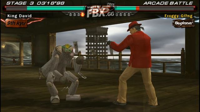 MOKUJIN VS BAEK TEKKEN 6 Gameplay on PSP and PS VITA смотреть онлайн