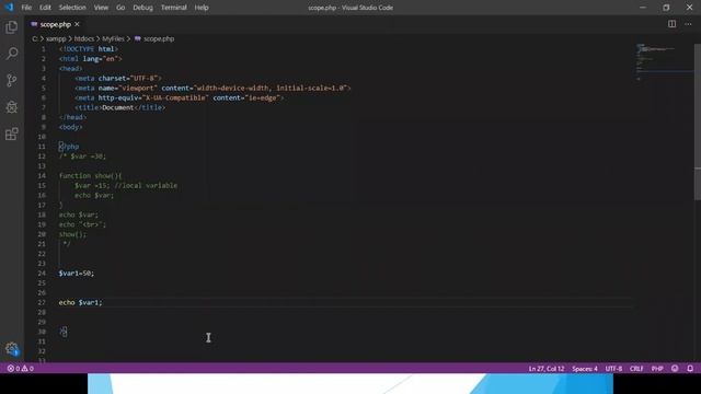 Local,Global and static variables In PHP (Hindi / Urdu) смотреть онлайн