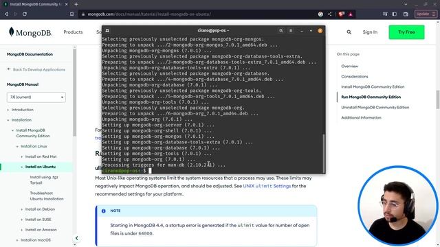 Instalando o MongoDB no Linux (Ubuntu) - Atualizado 2023 смотреть онлайн