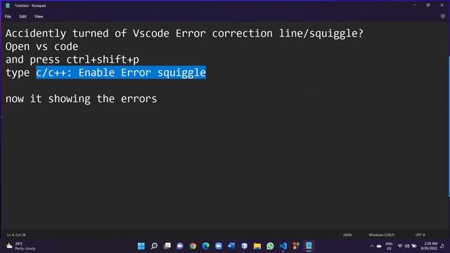 Accidently turned off error correcting line/squiggle on vs code? смотреть онлайн