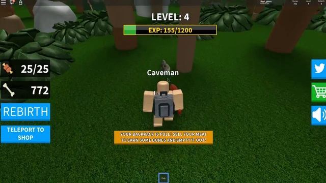 СИМУЛЯТОР ПЕЩЕРНОГО ЧЕЛОВЕКА & СИМУЛЯТОР КАМЕННОГО ВЕКА +КОД РОБЛОКС Code Caveman Simulator Roblox смотреть онлайн