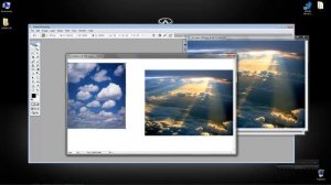 Как склеивать и соединять два изображения фотографии картинки в одну единую через Adobe Photoshop