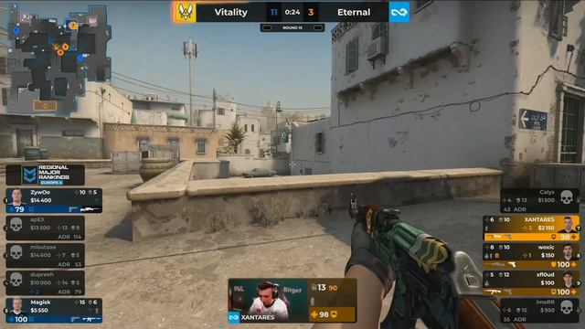 Vitality vs Eternal Fire - PGL MAJOR ANTWERP - RMR EU смотреть онлайн