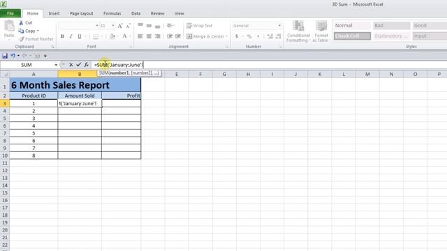 Excel Tricks - How to Use a 3D Sum смотреть онлайн