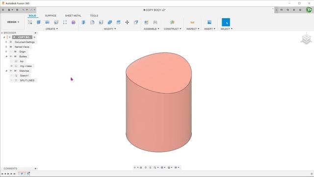 Fusion 360 - Copy / Paste Body смотреть онлайн