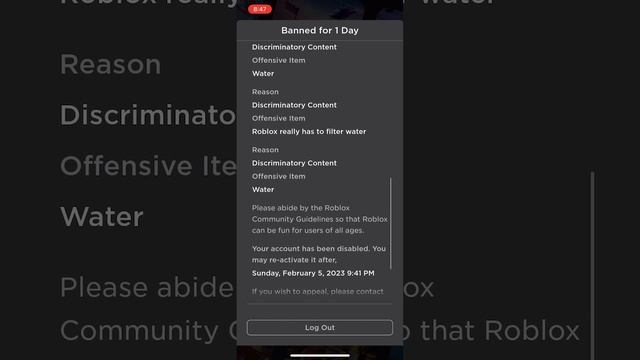 What the F*ck roblox ( most stupid roblox ban ever) смотреть онлайн