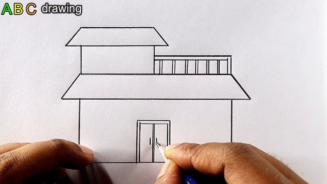 Easy House Drawing Tutorial | Drawing For Kids смотреть онлайн