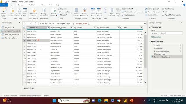 Removing Duplicates in Power BI by One or Multiple Columns| #33 смотреть онлайн