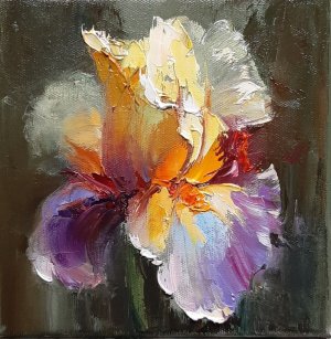 _Ирис_.Мастер-классы по живописи Вугара Мамедова