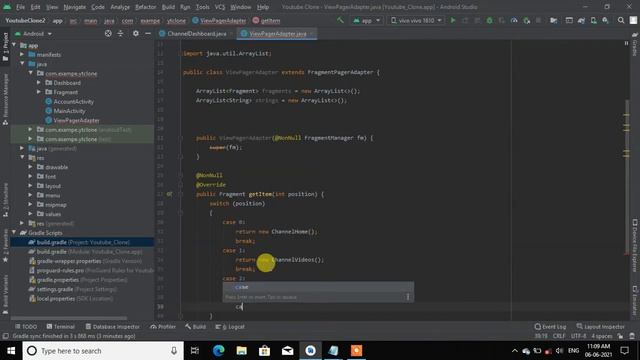 Youtube clone - Set fragments to the viewPager | Andra developer смотреть онлайн