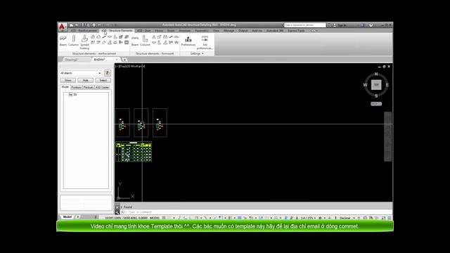 Autocad Structural Detailing 2015_ Vẽ Dầm Bằng công cụ vẽ nhanh смотреть онлайн