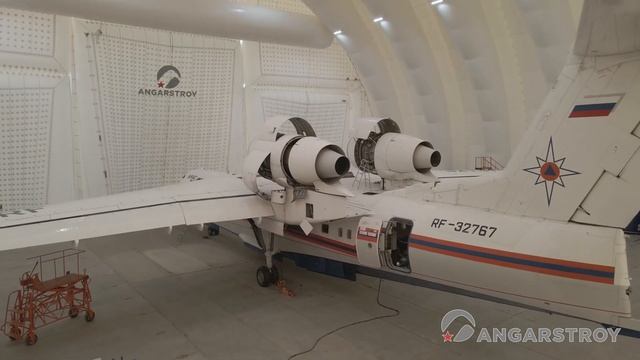 Ангар для ремонта самолетов и вертолетов МЧС России, 1800м² смотреть онлайн