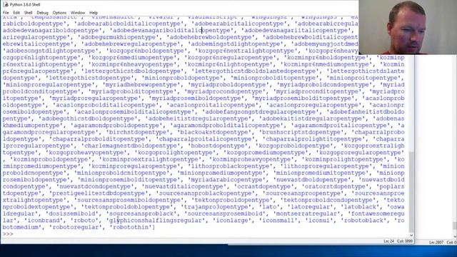 Python Basics Pygame Font get fonts Method смотреть онлайн