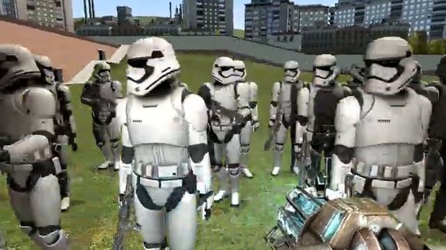 Gmod НПС битвы часть 1 (Клоны против Империи против Первого Ордена) смотреть онлайн