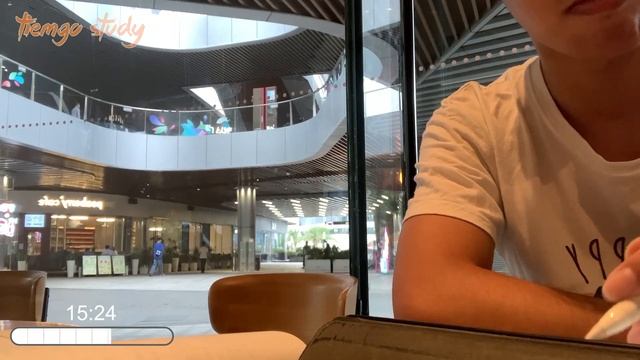 ?1.5 Hour Study With Me in STARBUCKS (background voice) | ?25mins/5mins Pomodoro | Tiemgo Study смотреть онлайн