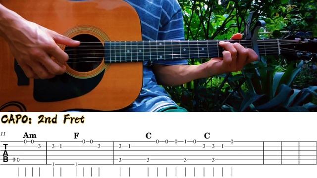 Hold On (Chord Overstreet) - BASIC Guitar Tabs & Chords | Guitar Toturial | Fingerstyle Guitar | Ta