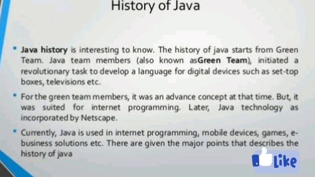 History of JAVA ?? смотреть онлайн