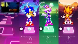 Sonic exe ? Spider Sonic ? Sonic Boom ? Silver Sonic | Sonic EDM Rush Tiles Hop