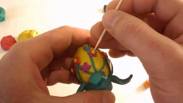 Лепим Пасхальное яйцо из пластилина. смотреть онлайн