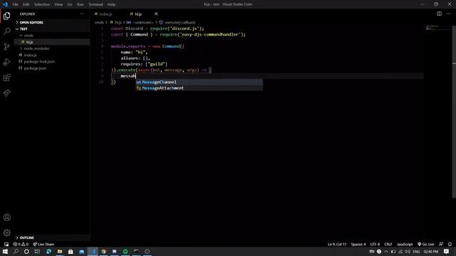 Easy Command Handler | discord.js | 2020 смотреть онлайн
