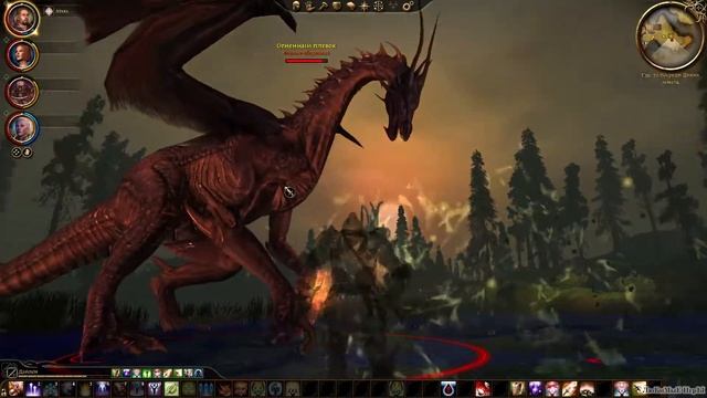74#. Dragon Age Origins прохождение. Маг-Воин. Убить Флемет. Бои смотреть онлайн