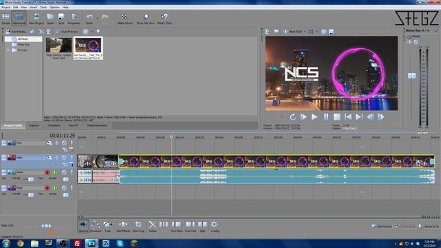 Sony Vegas Movie Studio Platinum 13 Basic Tutorial - Tools, Commands, Tips смотреть онлайн