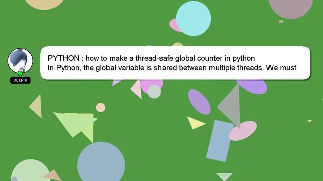 PYTHON : how to make a thread-safe global counter in python смотреть онлайн