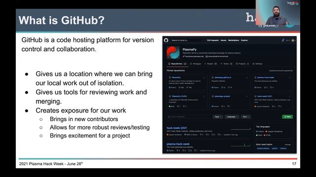 git and GitHub | 2021 Plasma Hack Week смотреть онлайн