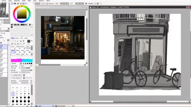 無ノ night walk (paint tool sai 2 speedpaint) смотреть онлайн