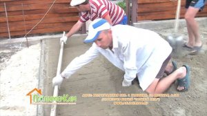 Укладка полимер песчаной плитки ПолимерКам.