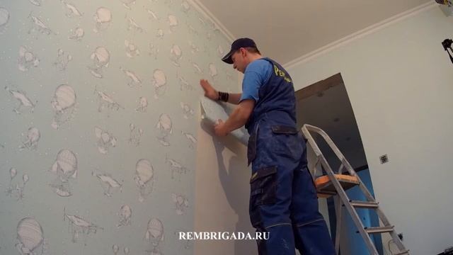 Оклейка стен обоями 53 см с подбором рисунка смотреть онлайн