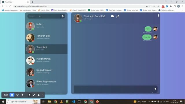 React Chat App смотреть онлайн
