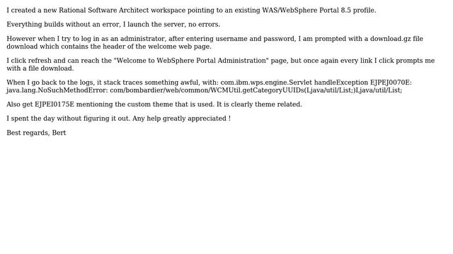 DevOps & SysAdmins: WebSphere Portal clicking links prompts with a file download смотреть онлайн