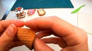 Как лепить сладости из легкого пластилина, Торт, Конфеты, кукольная еда