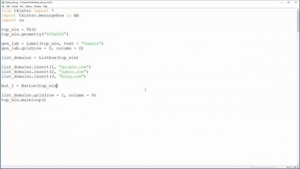 Python Tkinter - 11 - Listbox Explained