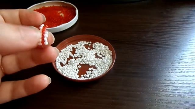 Широкий браслет из бисера. Бисероплетение. Beading. Beaded bracelet смотреть онлайн