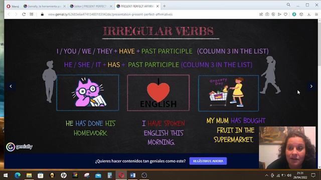 Present Perfect Affirmative смотреть онлайн