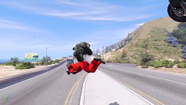GTA 5 Squid Game Guard Motorcycle Crashes Episode 01 (Euphoria Physics) смотреть онлайн