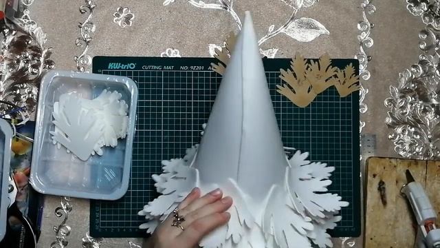 МК Ёлка. светильник из изолона. Легко и быстро. смотреть онлайн