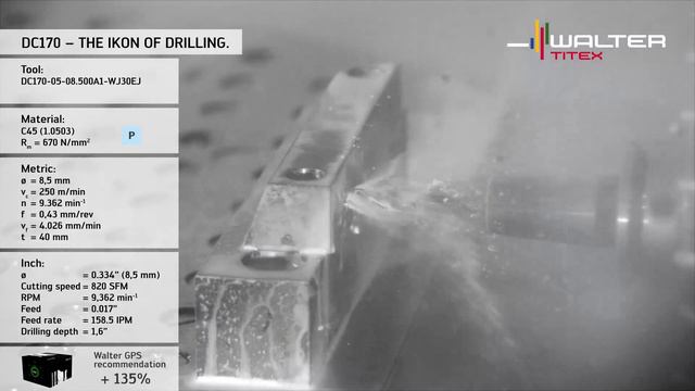 Walter Titex Holemaking DC170: Drilling in a new dimension – visibly different measurably stronger. смотреть онлайн